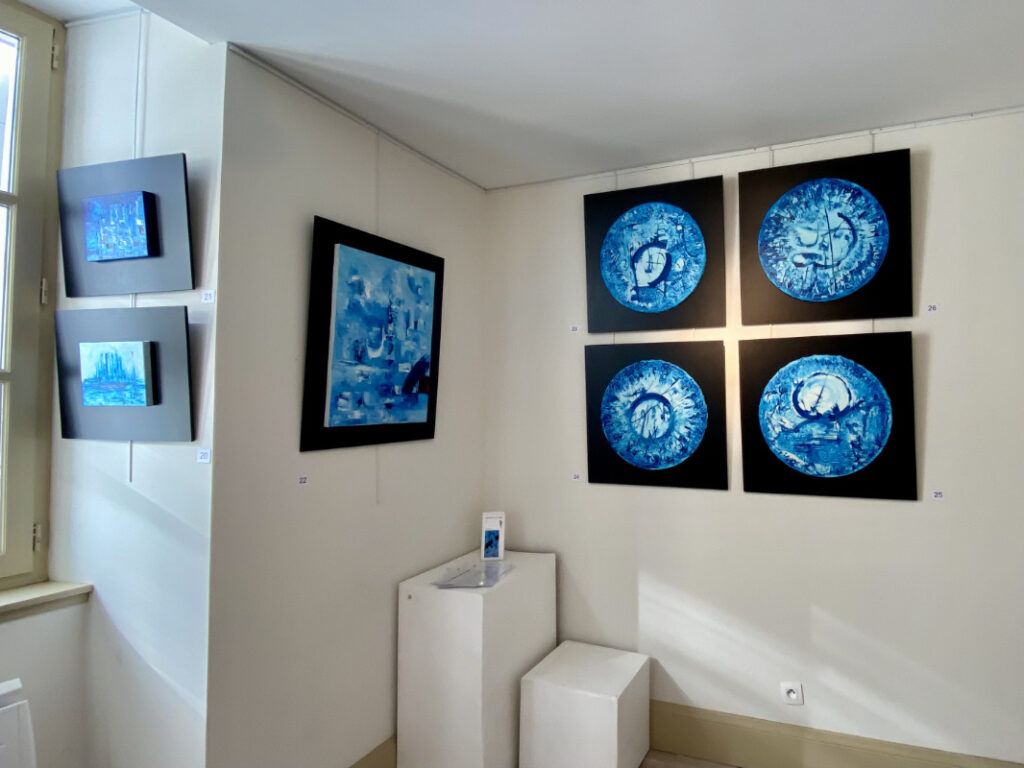 Exposition Galerie Dominique C. Bleu Gesbert de Línea