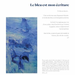 Lignes en transhumance,Le bleu est mon écriture p 25